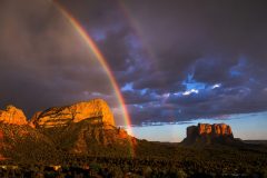 A stunning double rainbow